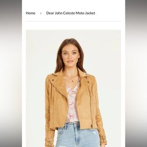 ISO Dear John Celeste tan leather jacket